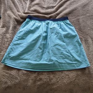J. Crew aqua/blue striped skirt size 4